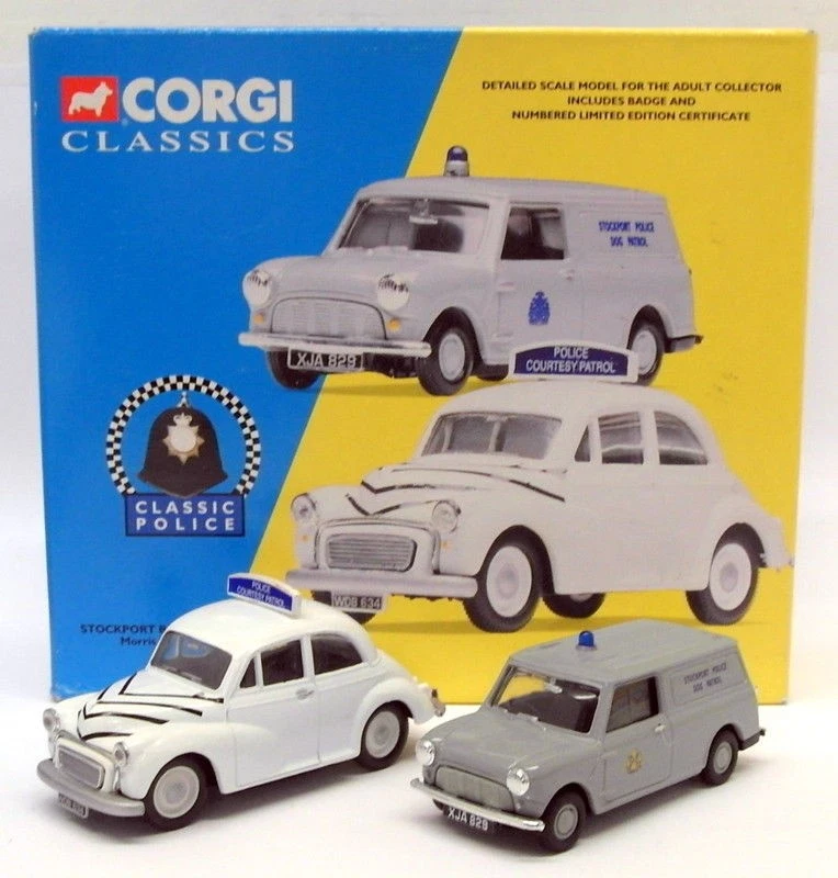 Corgi 1/43 Scale 08005 - Morris Minor & Mini Van - Stockport Borough Police Set - Image 2 of 4