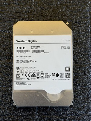 Western Digital Ultrastar DC HC510 10TB SATA 6Gb/s 3.5'' HDD HUH721010ALE600