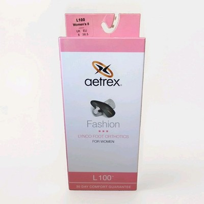 AETREX L100 Women's Fashion Lynco Orthotics CUPPED NEUTRAL Arch Support Size 8