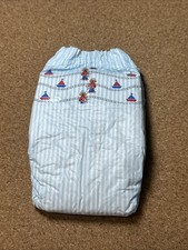 1987 Vintage Luvs Deluxe Plastic Back Diaper For Boys Sesame Street Diapers Blue