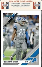 2019 Donruss #96 Quandre Diggs Detroit Lions