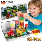 Magnetische Bausteine Reisespielzeug Tragbare Eisenbox 35 PCS Magnetspiel DHL
