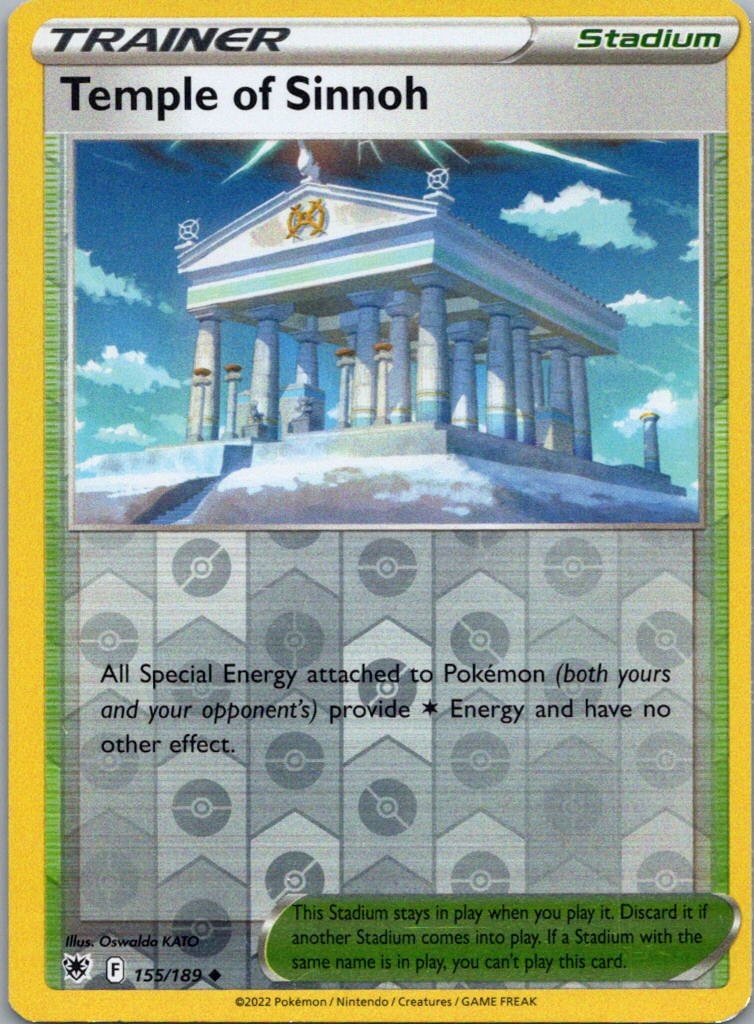 Pokemon TCG Temple of Sinnoh 155/189 Astral Radiance Rev Holo NM