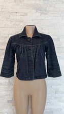 Cotton Denim Women's Crop Jacket Size 32 Front Pockets