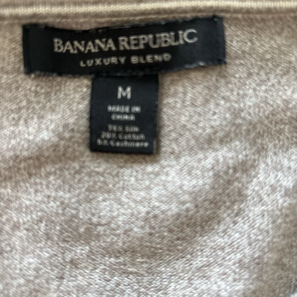 Suéter Banana Republic para mujer talla M de lujo seda algodón mezcla de cachemir. M Foto 3 de 4