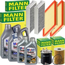 MANN INSPEKTIONSPAKET+MOBIL 5W-30 &Ouml;L passend f&uuml;r MERCEDES ML GL W164 420/450 CDI