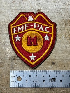 WWII/1950s/60s? US MARINES PATCH FMF PAC Engineer Battalion ORIGINAL USMC BEAUTY
