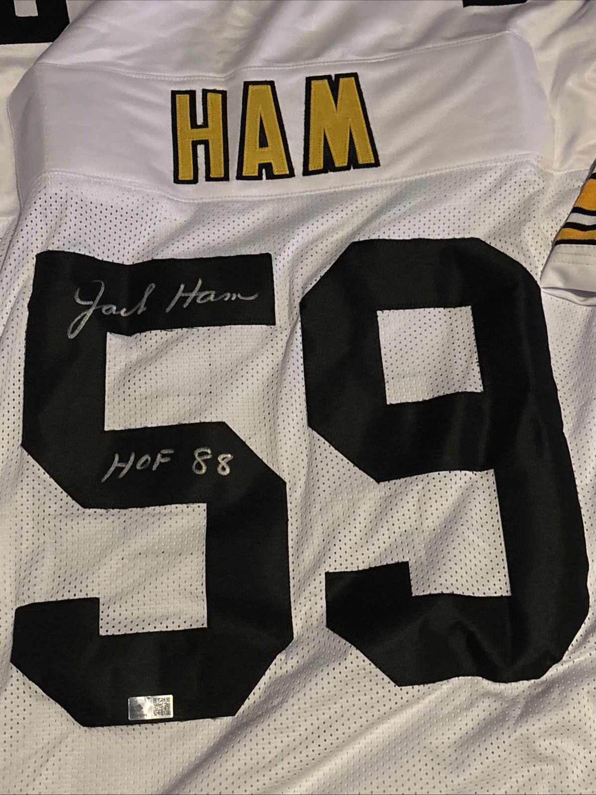Jack Ham Autographed Signed Pittsburgh Steelers Football Jersey 