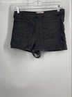 Free People Womens Black Pull On Pockets Denim Hot Pants Shorts Size 28 — photo 1