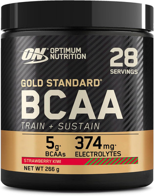 Optimum Nutrition Gold Standard BCAA Pulver, Geschmack Strawberry Kiwi, 266G, 28