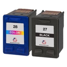 DoorStepInk Compatible Ink Cartridges for HP 27 Black & 28 Color USA-Variation