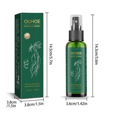 OUHOE Ginseng Hair Growth Lotion Ginseng Moisturizing Hair Care Hair Growth Spr