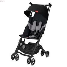 gb Pockit+ All-Terrain, Ultra Compact Lightweight Travel Stroller with Canopy..