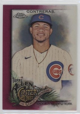 2022 Topps Allen & Ginter Chrome Magenta Refractor /199 Willson Contreras 0e5m