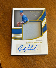 Jordan Groshans 2022 Immaculate Jumbo Jacket Auto JJS-JG Royals Blue Jays /99