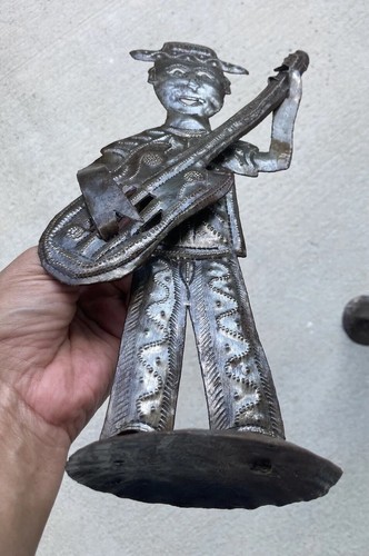 Haitian Metal Trio Street Band ETHNIC ART Hand Crafted Decor Signed Art - Picture 11 of 22