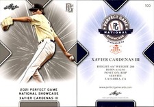 XAVIER CARDENAS III 2021 LEAF PERFECT GAME 