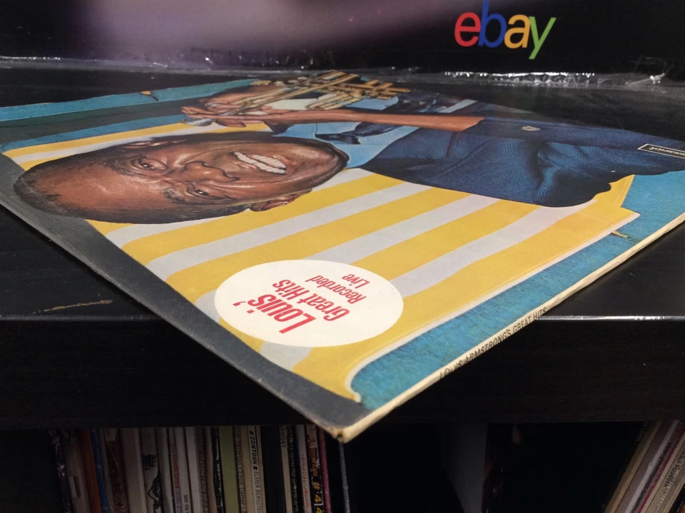 Louis Armstrong Great Hits LP Album Vinyl Record Jazz Blues 50’s Recorded Live - Image 4 of 4