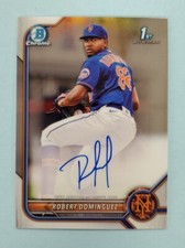 2022 Bowman Chrome Robert Dominguez Auto 1st Bowman #CPA-RD Card