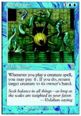 MTG magic cards 1x Equilibrium 7th Edition Light Play, English