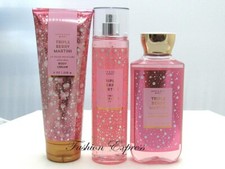 BATH  BODY WORKS TRIPLE BERRY MARTINI BODY MIST  BODY CREAM  SHOWER GEL SET