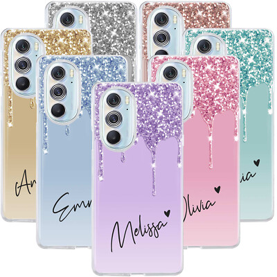 Personalised Bling Printed Case Phone Cover For Motorola Moto G Stylus G 5G E13