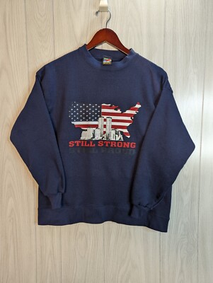 Vintage Still Strong Still Proud Twin Towers Mickey Unlimited  M/L Sweatshirt 