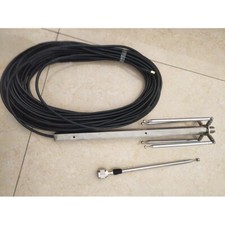 0-2.4G All Band Antenna with Feeder Cable SMAJ Male Connector for SDR Radio new