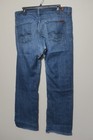 7 For All Mankind Austyn Straight Distressed Blue Jeans Size 34 — photo 4