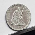1850 Liberty Seated Quarter - Ch AU Details, Cleaned (#58659-L)