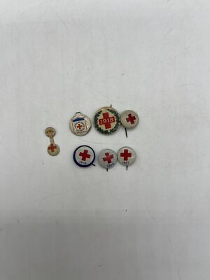(7) Pc. 1918-21 American Red Cross Pinback Button Lot Collectible! | eBay