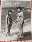 1958 Women in swimsuits, bikinis, cute couple,Love girls, lesbians vintage photo