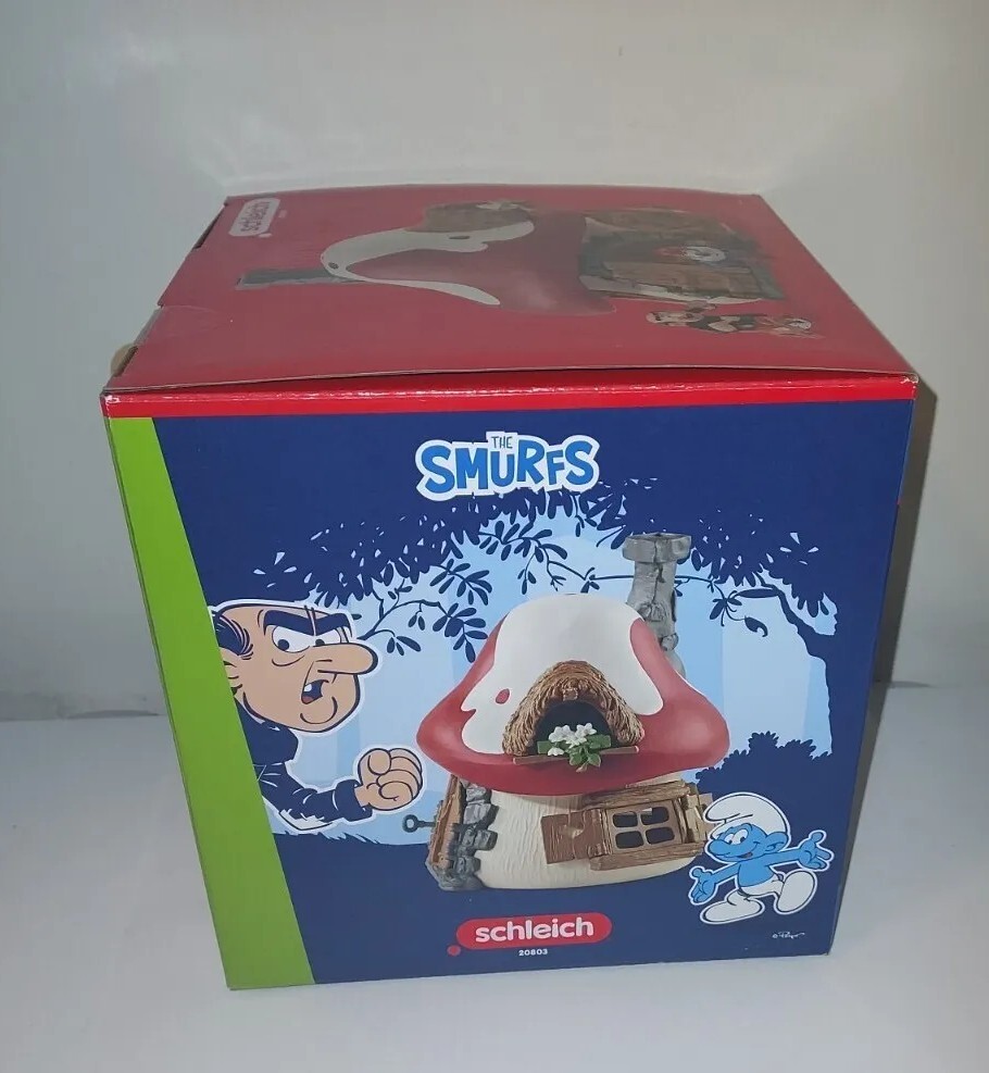 Schleich The Smurfs Smurf HOUSE w/Gargamel Azrael & Papa Smurf