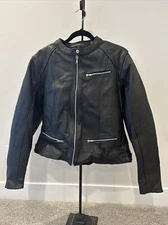 Vance Leather Ladies Premium Leather 3 Pocket Jacket VL618 Black 3XL