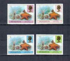 Penrhyn 1994 to 1998 - Marine Life - High Values ($3 to $10) - Set of 4 - MNH