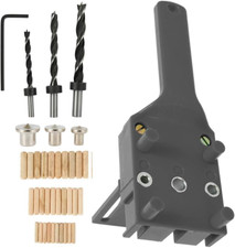 41 Pezzi Dima per Fori a Tasca 6/8/10 Mm Dima per Spinatura Legno Guida per Spin