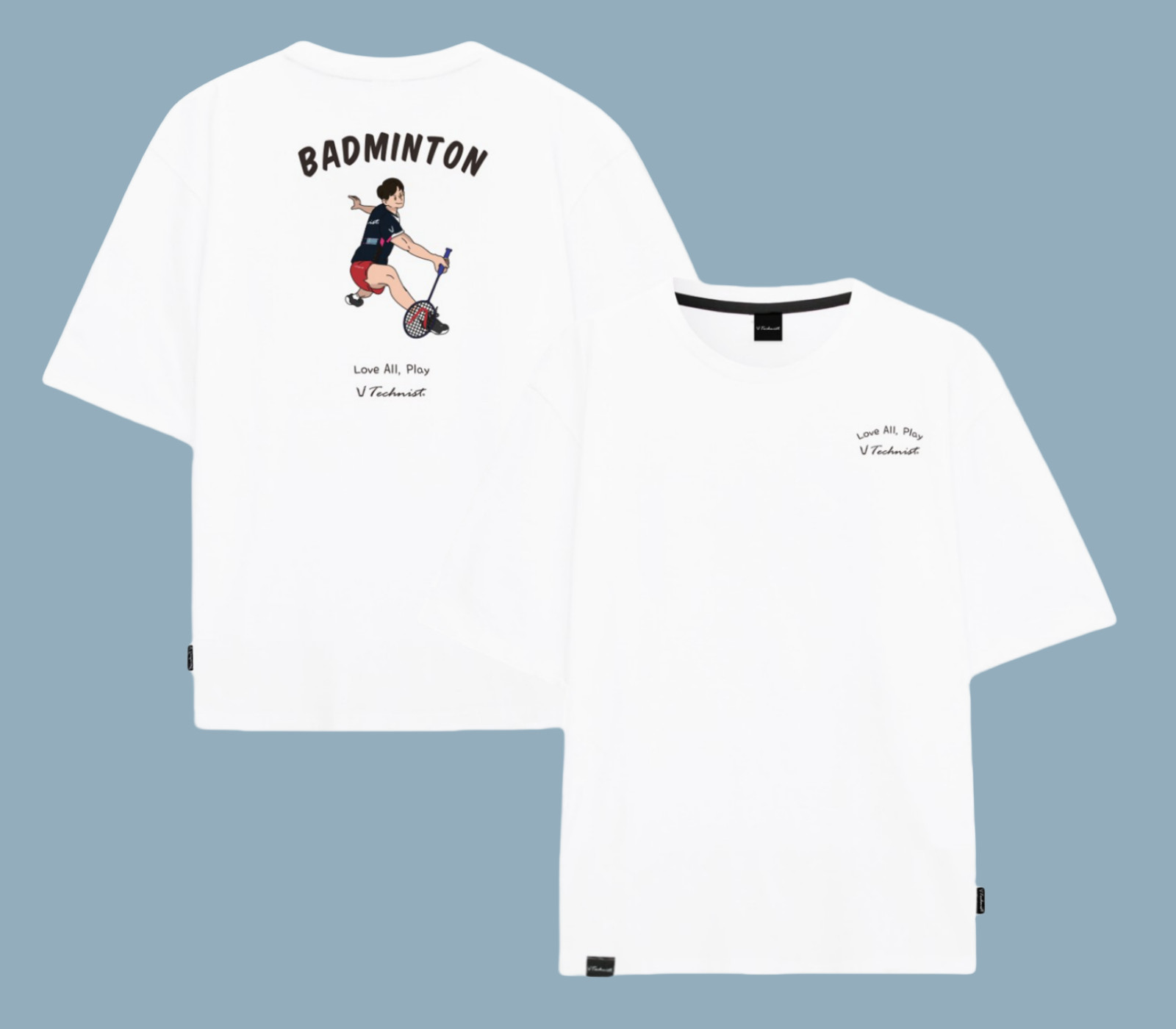 Футболки для бадминтона TECHNIST 25SS унисекс спортивная повседневная футболка Asia-Fit NWT TNT4575 9490₽