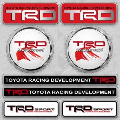 Toyota TRD Racing Sport Moving Forward Car Logo 3D Sticker Vinyl Decal Decor