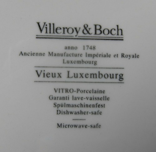 Villeroy & Boch Cina VECCHIO LUXEMBOURG Tureen & vassoio/Sottopiatto EX - Foto 2 di 2
