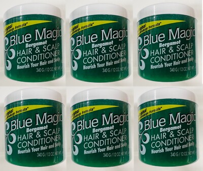 6XBlue Magic BERGAMOTTE ''Anti Schnabel Formel'' Haar & Kopfhaut Spülung 340g/12oz.