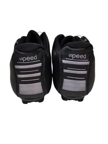 Speed Cycling Shoes - Black 44 US Women Size 12.5 US Men Size 11 Comes w/ CLEATS - Picture 7 of 11
