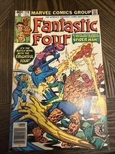 FANTASTIC FOUR 218 VF/NM SPIDER-MAN ELECTRO BYRNE FRIGHTFUL 4 MARVEL BRONZE BIN