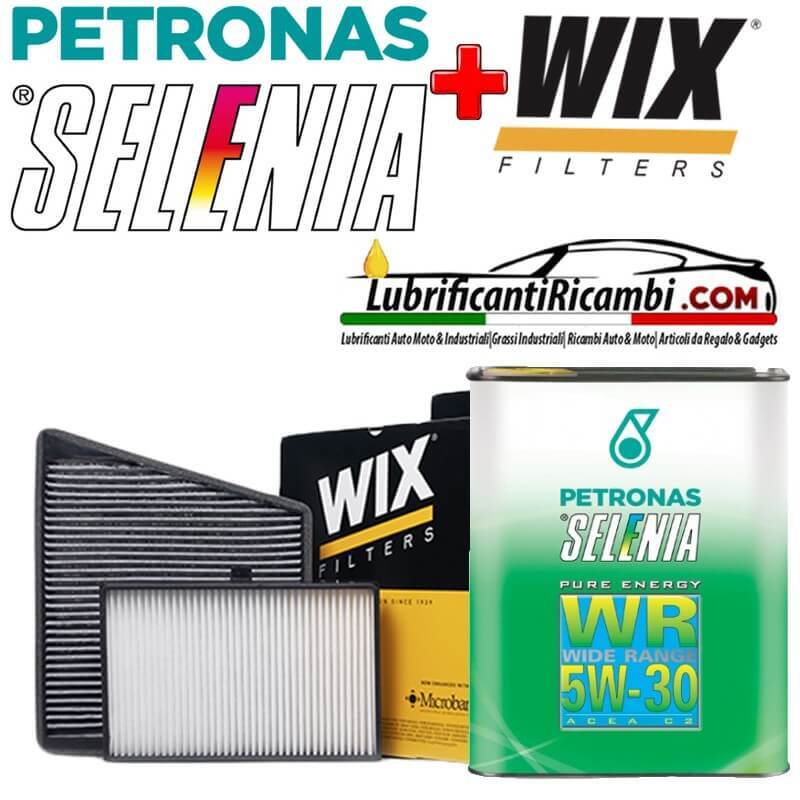 KIT TAGLIANDO CAMBIO OLIO SELENIA WR 5W30 5 LT + 4 FILTRI SOFIMA(S5061PE S7630A