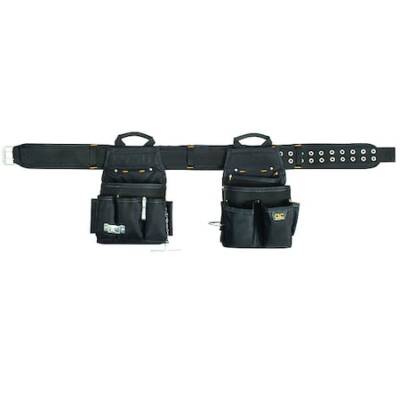 Clc Work Gear 5609 Tool Apron, Tool Belt, Black, Polyester, 20 Pockets