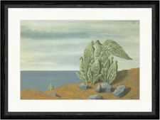 L'isola del tesoro René Magritte 1942 piccioni pietra mare falsi_mondo manifesti 1374