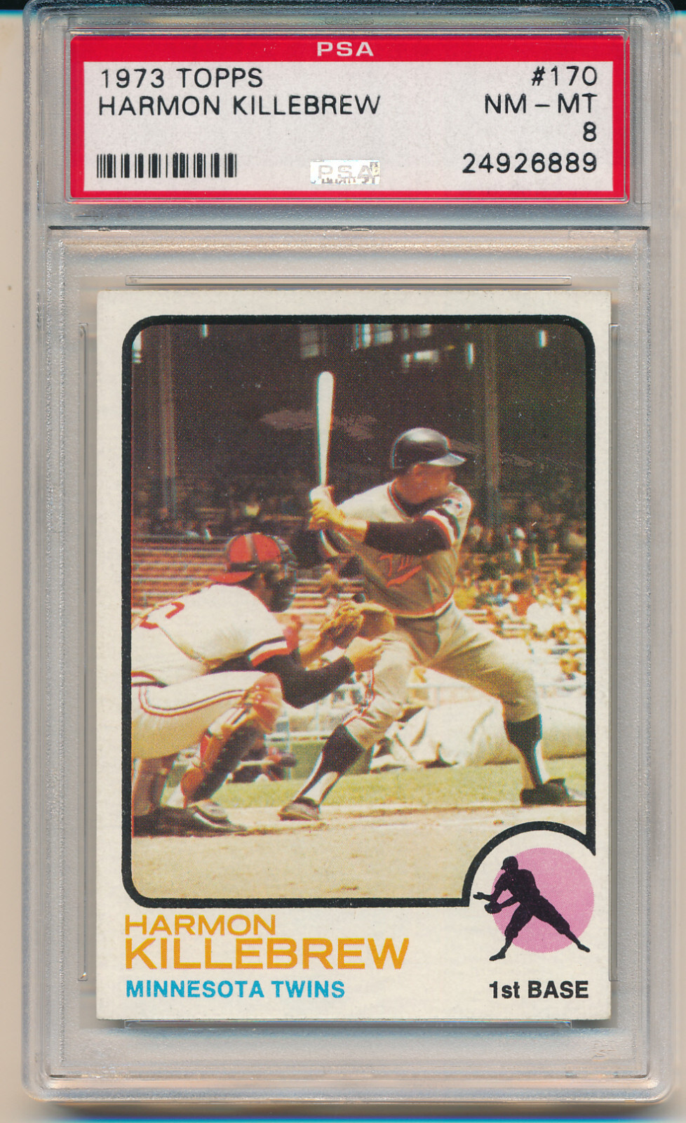 1973 Topps Harmon Killebrew (HOF) (#170) PSA8 PSA