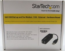 StarTech 56K USB Dial-Up & Fax Modem, V.92 Ex...