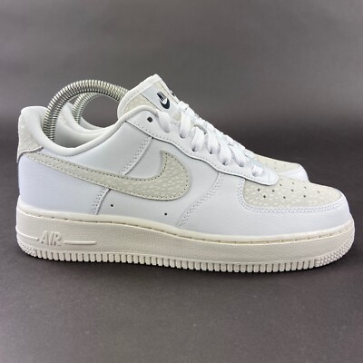 Nike By You Women's Air Force 1 Low White Athletic Shoes