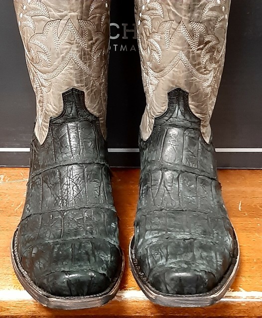 black gator boots