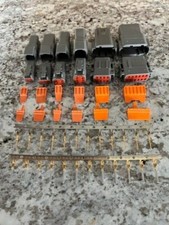 Gray Deutsch DTM 2 3 4 6 8 12 Pin Connector Electrical Kit 18-24 AWG gold pin